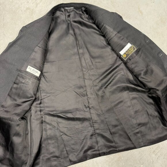 Pal Zileri Blazer Loro Piana Tasmanian 120s Wool Sport Coat Made in Italy 44 R - Picture 7 of 10